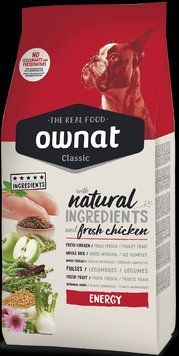 Сухой корм Овнат Ownat Classic Energy (Dog) для взрослых собак с высоким уровнем физической активности 4 кг х16075 фото