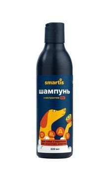 Шампунь с экстрактом киви Smartis для собак с короткой или жесткой шерстью 220 мл в-5007 фото