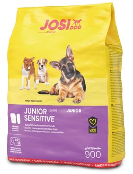 Сухой корм Josera JosiDog Junior Sensitive (ЙозиДог Юниор Сенс) для щенков с чувствительным пищеварением, 900г 901447 фото