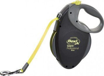 Повідець-рулетка Flexi Giant Professional стрічка 10 м/50кг (Жовтий) В30103 фото