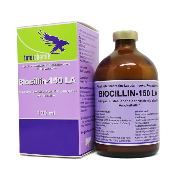 Біоцилін-150 LA 100 мл / (Амоксицилін 15% пролонгований ин'єкційний) (термін до 02.2025 р) 25823 фото