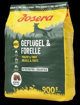 Сухий корм Josera Geflugel & Forelle (Йозера Домашня птиця і форель) беззерновий для дорослих собак 900 г 905394 фото