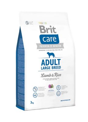 Сухий корм для дорослих собак великих порід Бріт Brit Care Adult Large Breed Lamb & Rice, 3 кг 132713/9973 фото