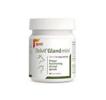 Додатковий корм для собак та котів Дольфос Dolvit Gland mini (Долвіт Гленд) для функціонування періанальних залоз, 60 таблеток 550-60 фото