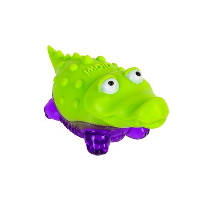 Іграшка для собак Крокодульчик із пискавкою GiGwi Suppa Puppa, гума, 9 см 75007 фото