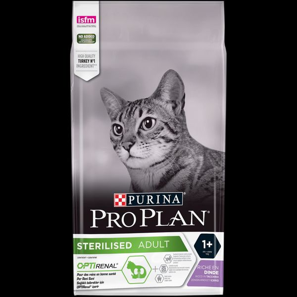 Сухой корм Purina Pro Plan Sterilised Turkey 1.5 кг для стерилизованных котов с индейкой 15477 фото