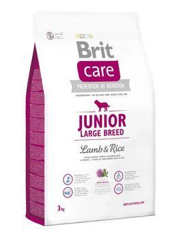 Сухой корм Брит Brit Care Junior Large Breed Lamb & Rice для щенков и молодых собак крупных пород 3 кг 132704/9904 фото