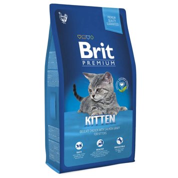 Сухой корм для котят Брит Brit Premium Cat Kitten (курица) 8 кг Б1001 фото