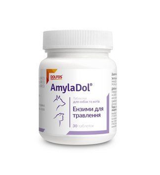 Додатковий корм для собак і кішок Аміла Дол (AmilaDol) 30 таблеток Дольфос (DOLFOS) (підшлункова) 928-30 фото