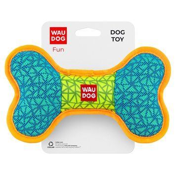Игрушка для собак WAUDOG Fun, "Кость", Ш 20 см, Дл 12 см голубой 62082 фото
