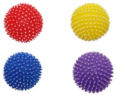 Іграшка вінілова М'яч з шипами різнокольорові 9,5 см EV028 ZooMax 23753 фото