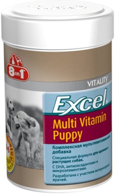 Мультивітамінний комплекс 8in1 Excel Multi Vit-Puppy для цуценят таблетки 100 шт (Е108634) 660433 /108634 фото