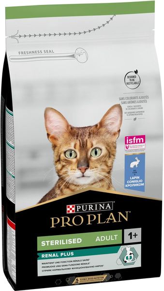 Purina Pro Plan Sterilised сухой корм для стерилизованных кошек и котов с кроликом 1.5 кг 14404 фото