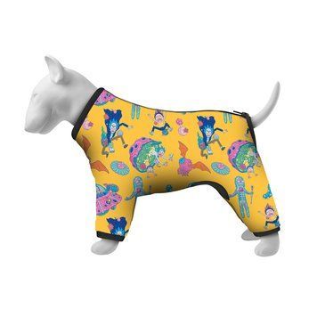 Вітровка для собак WAUDOG Clothes, малюнок "Рік і Морті 3", S35, В 47-51 см, С 35-39 см 5335-0282 фото