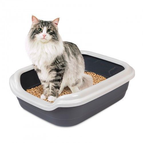 Туалет Природа &laquo;Comfort L&raquo; для кошек, 49х39х15 см (серый) PR241698 фото