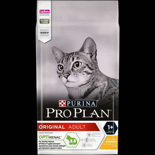 Сухий корм Purina Pro Plan Original Adult Cat 10 кг для кішок з куркою п100056 фото