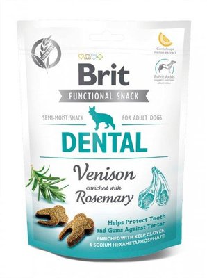 Ласощі для собак Brit Care Dental оленина з розмарином 150 г 111418/9949 фото