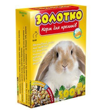 Корм "Золотко" для кроликів 500 г (Круг) Ящ0719 фото