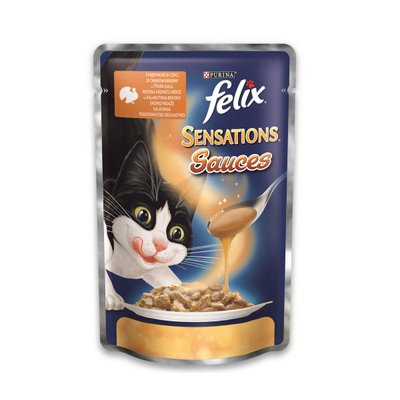 Felix Sensation Sauces Консерви для кішок з індичкою в соусі / 100 гр 076234 фото