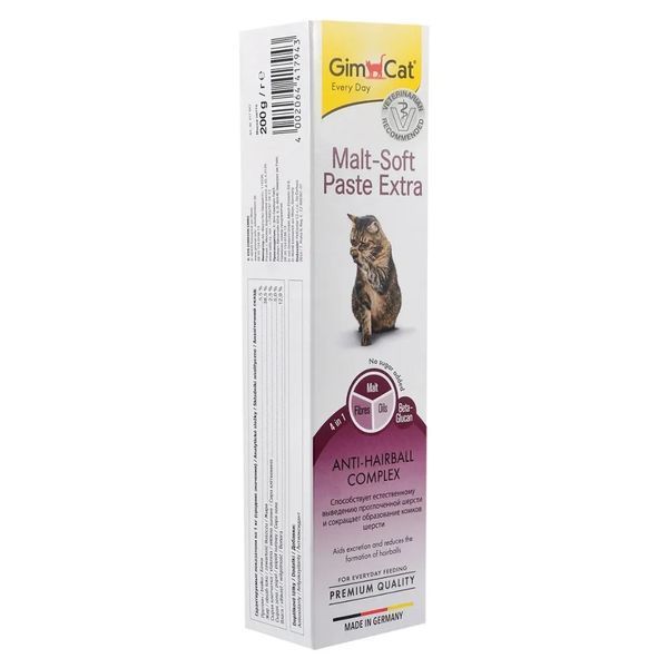 Паста ДжимКет GimCat Malt Soft Extra для вывода шерсти 20 г 19930 фото