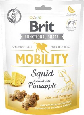 Ласощі для собак Brit Care Mobility кальмар з ананасом 150 г 111417/9932 фото