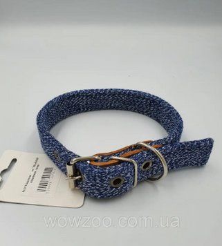 Нашийник 5546 25мм "MILANGE" подвійний світловідбиваючий (Синій) 25516 фото