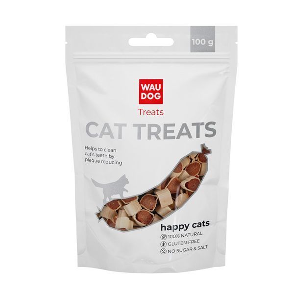 Ласощі для котів WAUDOG Treats "Маленькі суші з лососем", 100 г 4442 фото