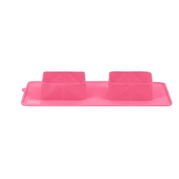 Миска складана WAUDOG Silicone, 385х230х50 мм рожевий 50807 фото