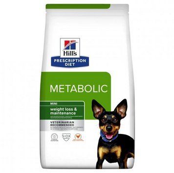 Сухой корм Хиллс Hill's PD Metabolic Mini для собак малых пород при ожирении и избыточном весе 1 кг 606378 фото