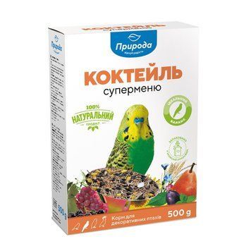 Корм для птицы Коктейль "Суперменю" корм для волнистых попугаев 500 г PR740030 фото