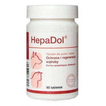 Додатковий корм для собак і кішок Dolfos ГепаДол HepaDol, 60 таблеток (печінка) 982-60 фото