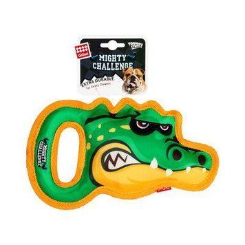 Игрушка для больших собак Крокодил с пищалкой GiGwi MIGHTY CHALLENGE M 25 см Collar2235 фото