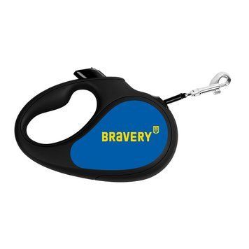 Поводок-рулетка для собак WAUDOG R-leash, рисунок "Смелость", M, до 25 кг, 5 м, светоотражающая лента черный 8125-0231-01 фото
