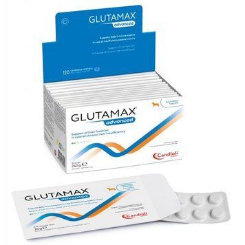 Таблетки Candioli Glutamax advanced (Кандіолі Глутамакс едвансд) для підтримки печінки собак 10 табл в-6245 фото
