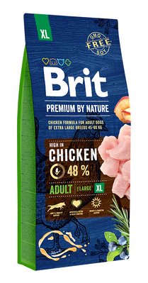Сухий корм Бріт Brit Premium Dog Adult XL для дорослих собак, 15 кг 170833/6529 фото