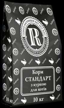 Сухий корм Ройчер Стандарт з куркою для котів 10 кг К311475 фото