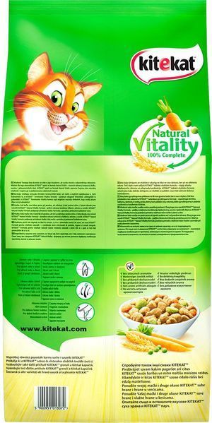 Сухой корм для взрослых кошек KiteKat (КитиКет) с курицей и овощами 12 кг 126648 фото