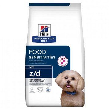 Корм для собак малых пород Хиллс Hills PD z/d Food Sensitivities Mini 1 кг при пищевой непереносимости 606206 фото