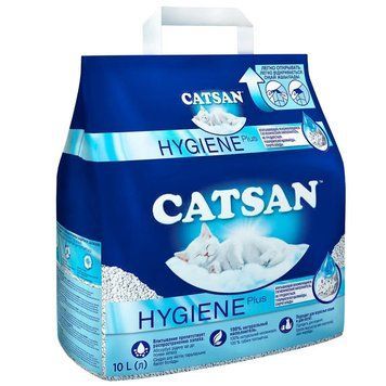 Наполнитель кварцевый гигиенический Catsan Hygiene Plus для кошачьего туалета, 10 л 413596 фото