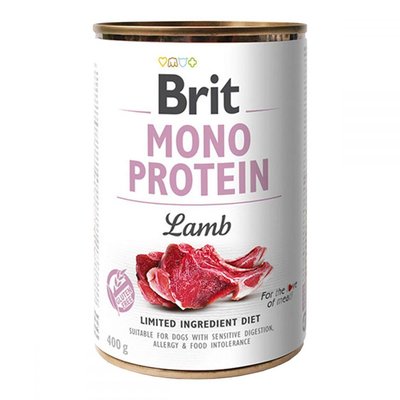 Консерва Бріт Brit Mono Protein Lamb для собак з ягням, 400 г 100834/100058/9773 фото